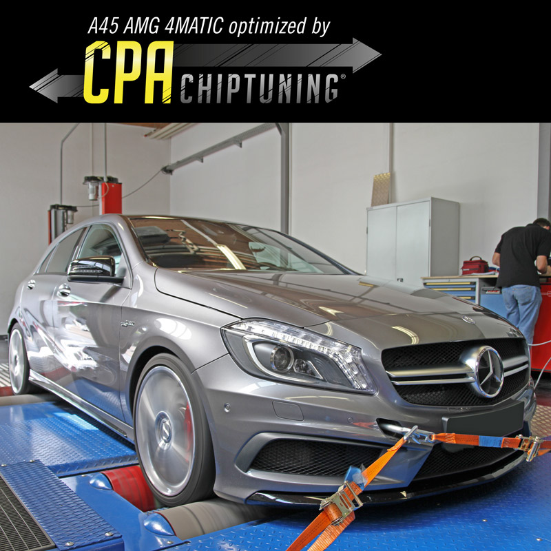 Mercedes A45 AMG on the dyno read more