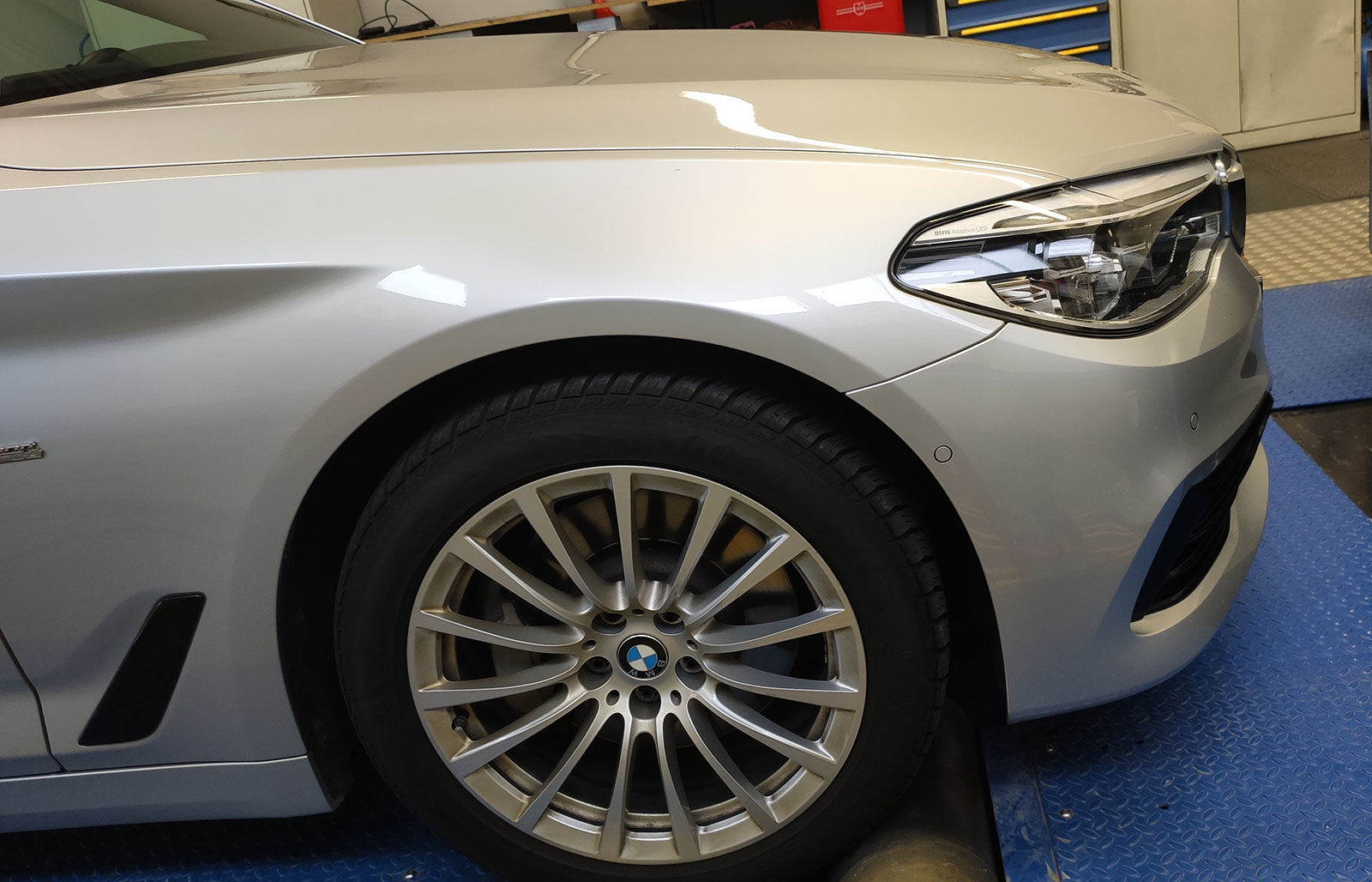BMW 5 Series on the dyno