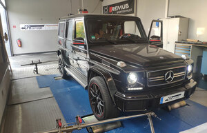 Mercedes G 500 on the dyno