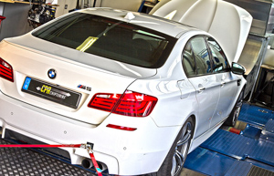 The BMW M5 (F10) on the dyno